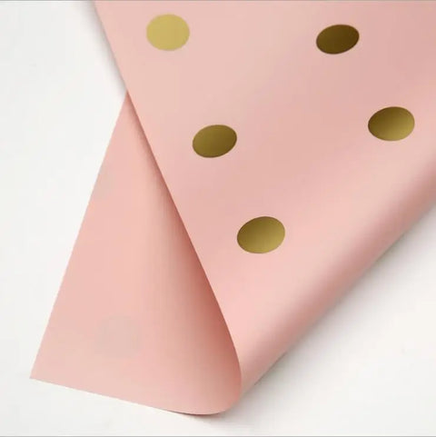 High Quality Wave Point Flower Packaging Paper for Bouquet Single-Sided Coated for Flower Shops