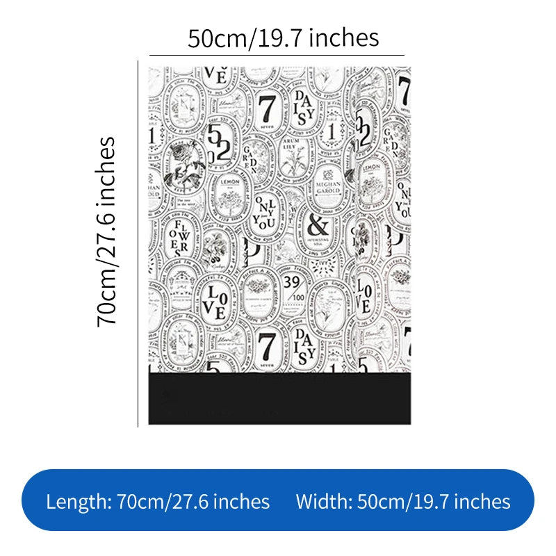 50*70cm Snow Pear Waterproof Liner Paper Flower Bouquet Florist Packaging Materials for Flower Wrapping