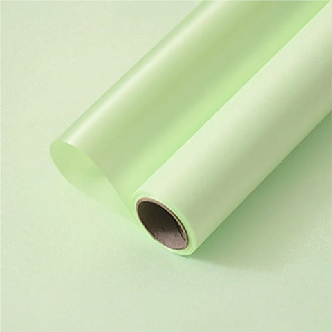 Single-Sided Coated Floral Paper Wrapped Waterproof Pearl Satin Silk Texture and Thickened Silver Glitter Film