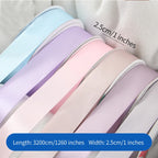 2.5cm Dacron Satin Ribbon-Luxury Biodegradable Ribbon for Valentine's Day Wedding & Christmas Gift Packaging