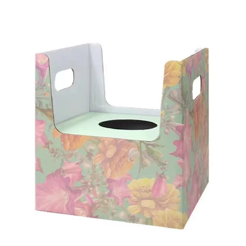Unique Square Folded Flower Gift Box Bonsai Pot Holder for Flower Shop Paper Wrap Material