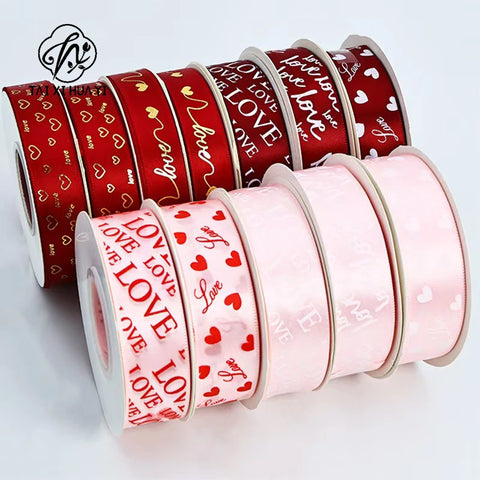 Valentine's Day Christmas Wedding Heart Mesh Glitter Polyester Ribbon Biodegradable Floral Gift Bouquet Wrapping Paper