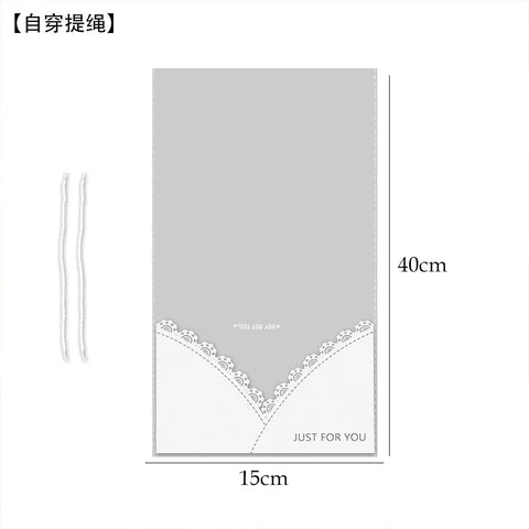 Internet Celebrity Transparent Flower Bag PE Coating Mother's Day Bouquet Tote Flower Shop Supply Perfect Accompanying Gift Bag