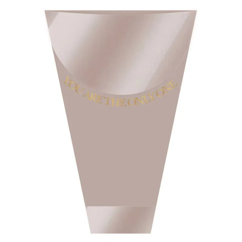 Transparent OPP Single Bouquet Bag PE Plastic Fresh Flower Packaging for Valentine's Day Roses Essential Supply for Flower Shops