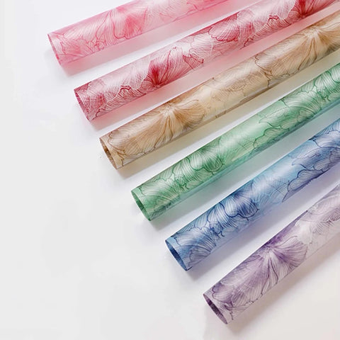 Paper Flower Vein Waterproof Korean style Flower Packaging Paper Mist Paper Flower Shop Bouquet Floral Packaging Paper