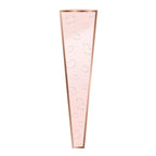 Transparent OPP Fresh Floral Packaging for Florists Elegant Heart Pattern Single Rose Flower Bag