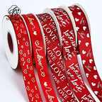 Valentine's Day Christmas Wedding Heart Mesh Glitter Polyester Ribbon Biodegradable Floral Gift Bouquet Wrapping Paper
