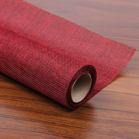 Multi-Color Coated Imitation Hemp Series Packaging Materials Fresh Flower Gift Wrapping Paper Fabric for Flower Shop Packaging