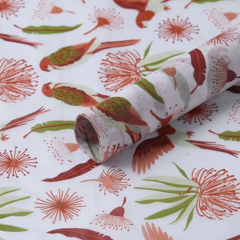 50*70cm Soft Pear Paper Waterproof Uncoated Virgin Pulp Elegant Flower Bouquet Wrapping Gift Wrapping Paper
