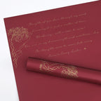 Vintage Waterproof Bouquet Flower Wrapping Paper PE Made From Premium Plastic Paper Material for Gift Wrapping