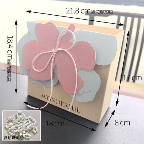 Portable Foldable Craft Paper Flower Box Handmade Floral Gift Packaging Materials for Flowers