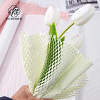 Single-Sided Coated Honeycomb Paper Packaging for Fresh Flower Bouquets Elegant Mesh Lining
