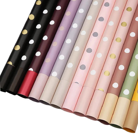 High Quality Wave Point Flower Packaging Paper for Bouquet Single-Sided Coated for Flower Shops