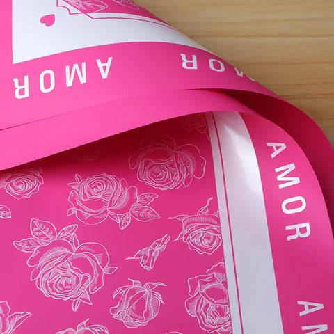 Valentine's Day Waterproof Single Eco-Friendly Thickened Floral Gift Wrapping Paper Garden Flower Wrapping Paper