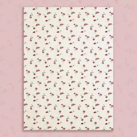 Elegant Rose Print Art Paper Floral Arrangement Supplies for Flower Shop Bouquet Packaging and Gift Wrapping