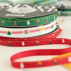 Luxury Hot Stamping English Ribbon Love Polyester Flower Gift Packaging Ribbon for Christmas and Weddings
