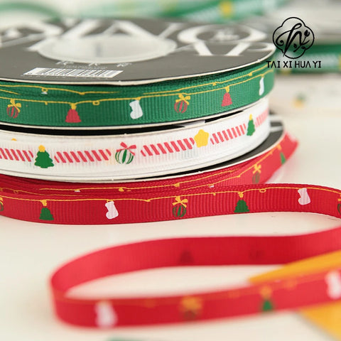 Luxury Hot Stamping English Ribbon Love Polyester Flower Gift Packaging Ribbon for Christmas and Weddings