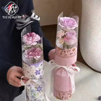 High Quality Elegant Country Style Single Flower Bundle Waterproof Specialty Paper Blossom Packaging