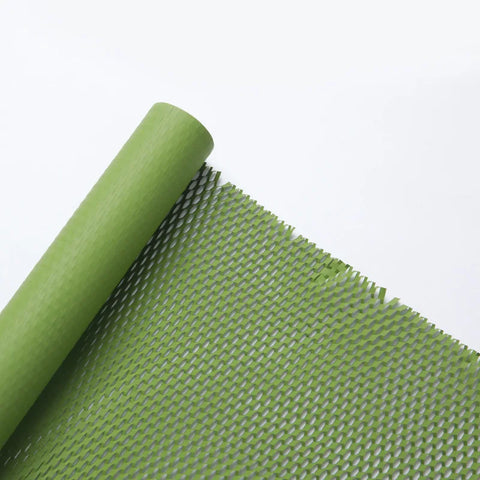 Single-Sided Coated Honeycomb Paper Packaging for Fresh Flower Bouquets Elegant Mesh Lining
