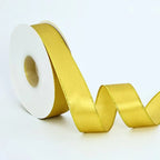 High Quality Polyester Satin Ribbon Gold Edge Floral Design for Wedding Birthday Flower Cake Gift Packaging Christmas