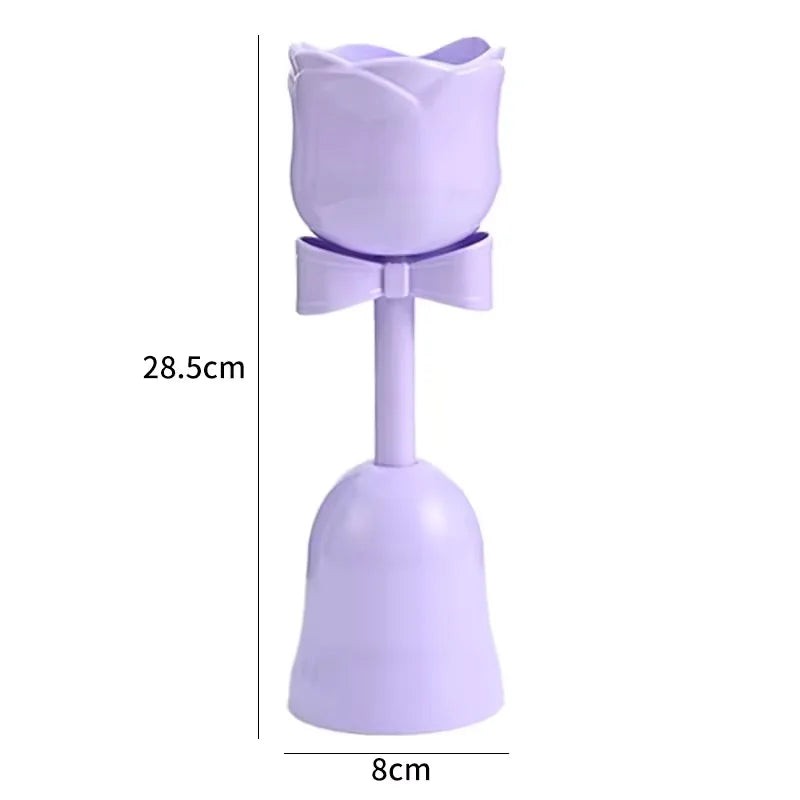 High Beauty Plastic Tulip Flower Cup Vase Creamy Style Floral Ornament for Fresh Bouquet Gift Home Decoration