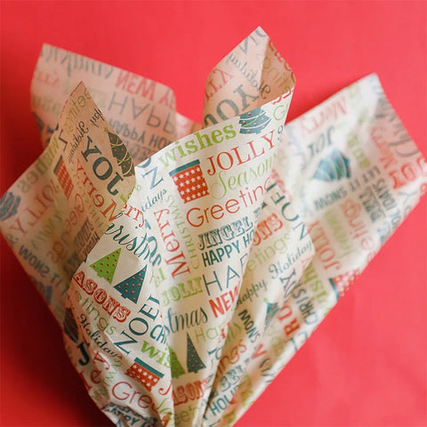 Christmas Wrapping Paper 50*70cm Recyclable Florist Bouquet Flower Wrapping Gift Paper Eco-Friendly Paper for Gifts