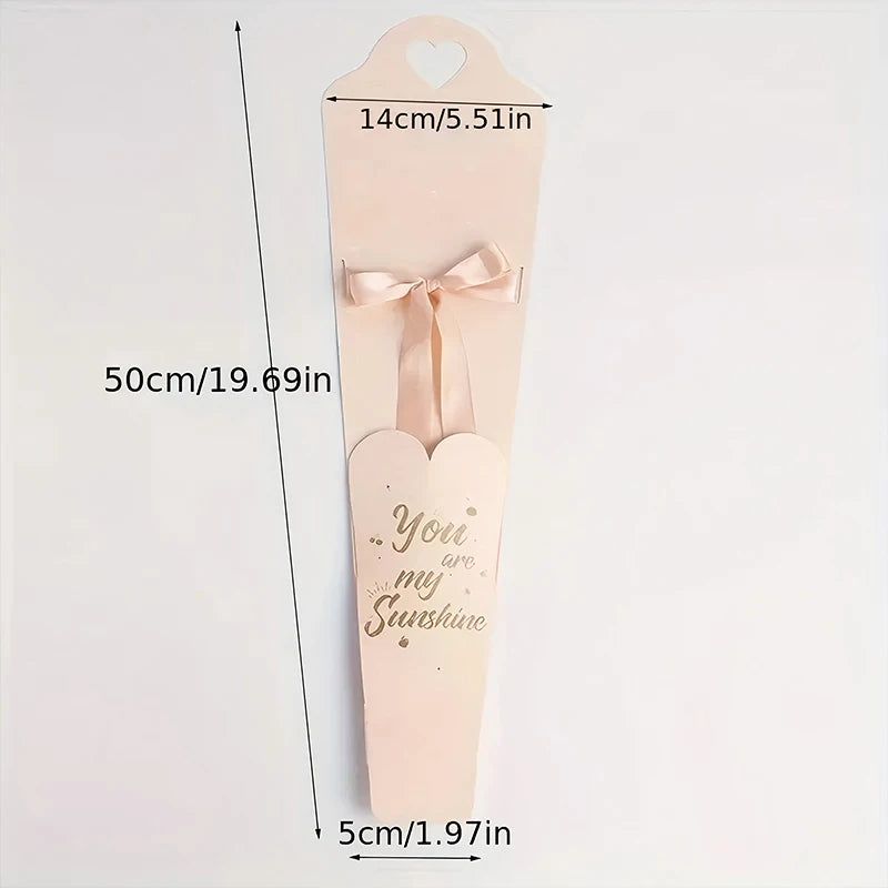 10pcs New Creative Kraft Paper Flower Box for Valentines Day Gifts and Flower Wrapping Packaging