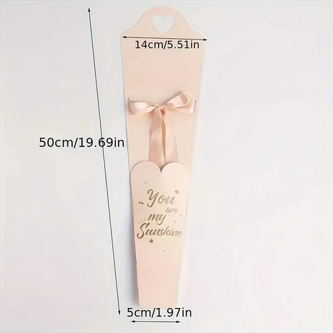 10pcs New Creative Kraft Paper Flower Box for Valentines Day Gifts and Flower Wrapping Packaging