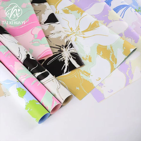 Chunxia Single-Sided Flower Design Eco-Friendly Water-proof Recyclable Oil Painting Paper New Flower Paper Maker for Mother's