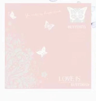58*58cm Soft Waterproof Flower Wrapping Paper Butterfly Design Floral Printed Smooth Surface Injection Molding Stretch