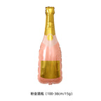 Party decoration, aluminum film balloons, cross-border arrangement, New Year's wine bottle, wine glass, birthday wine bottle, wine glass balloon wholesale