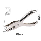 Hand-held hole punch, single-hole bean punching pliers 6mm round aperture, paper file, hand account, office stationery hole punching machine