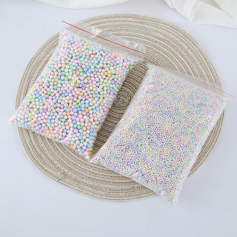 10G Internet celebrity gift box Girls Heart Birthday Foam Ball Slime Filled Granular Colorful Macaron Foam Ball