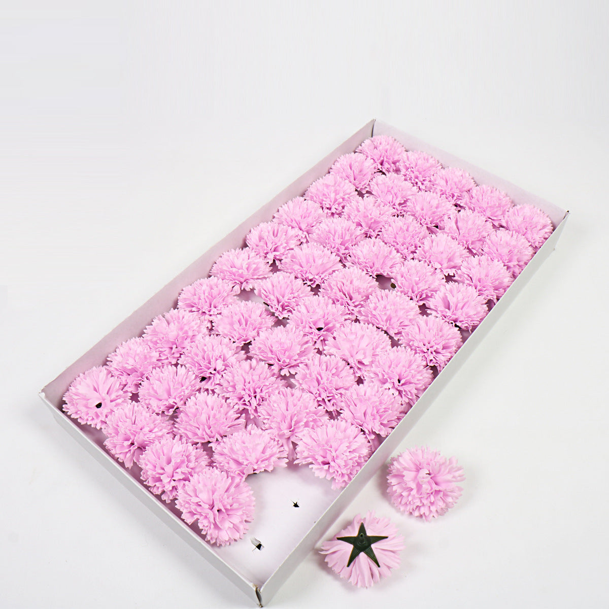 Soap flower head, carnation soap flower, artificial flower head, flower head festival bouquet gift box, DIY materials, flowers
