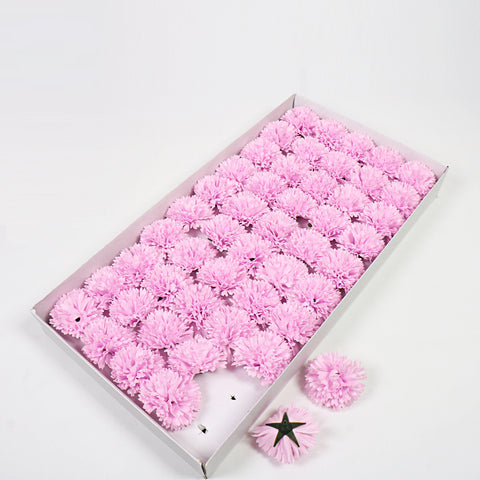 Soap flower head, carnation soap flower, artificial flower head, flower head festival bouquet gift box, DIY materials, flowers