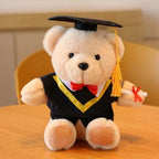 Dr. Bear doll bachelor suit teddy bear doll school gift plush toy graduation season gift bear