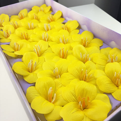 Soap flower tulip new bouquet flower accessories simulated flower gifts open tulip with flower embellishment