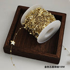 Pearl chain 8 + 3mm gypsy fishing line bead chain handmade bouquet gifts DIY holiday decoration floral materials