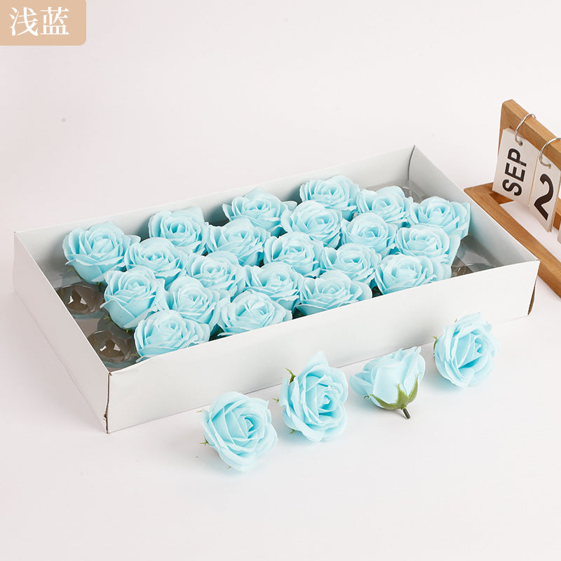 Soap flower five-layer soap rose head Valentine's Day DIY bouquet gift box packaging material simulation head high simulation