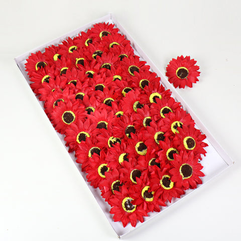 Sunflower Head Soap Flower Head Soap Flower Head Simulation Flower Sunflower DIY Teachers' Day Bouquet Manufacturer Wholesale
