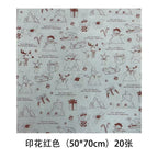 Christmas Themed Flower Coated Wrapping Paper Roll White Eco-friendly Offset/Silk Screen Printing Single Side