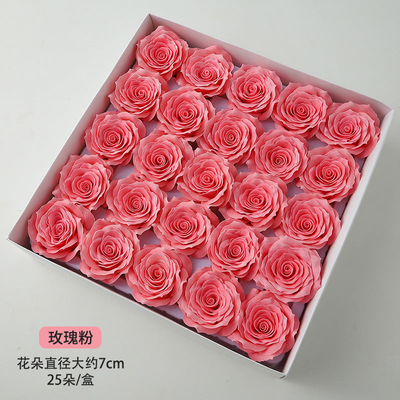 New Manta Rose Soap Flower Seven Layer Roll Core Wave Lace Simulation Flower DIY Flower Shop Packaging Materials