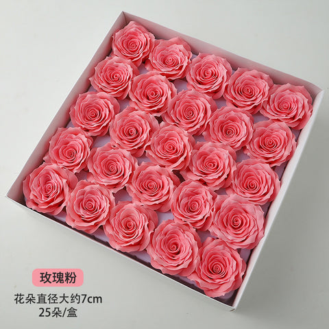 New Manta Rose Soap Flower Seven Layer Roll Core Wave Lace Simulation Flower DIY Flower Shop Packaging Materials