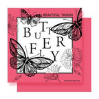 New waterproof retro dreamy butterfly floral wrapping paper - bopp thickened pearlescent film, available in multiple colors