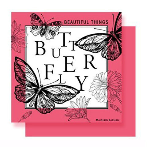 New waterproof retro dreamy butterfly floral wrapping paper - bopp thickened pearlescent film, available in multiple colors