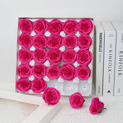 Taixi wholesale seven-layer awakening soap flower rose head simulation immortal flower rose handmade DIY bouquet material