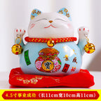 4.5 inch Lucky Cat Cute Cartoon Piggy Bank Ceramic Gift Printing Home Decoration Customer Wholesale Shipping