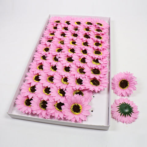 Sunflower Head Soap Flower Head Soap Flower Head Simulation Flower Sunflower DIY Teachers' Day Bouquet Manufacturer Wholesale
