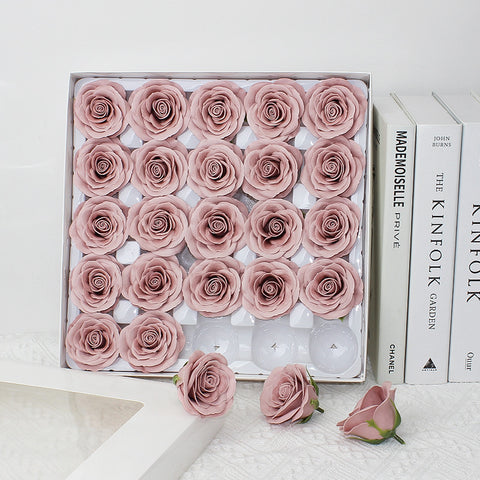Taixi wholesale seven-layer awakening soap flower rose head simulation immortal flower rose handmade DIY bouquet material