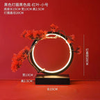 New Chinese LED lamp ring living room creative ornament Gundam background light gift home decoration flowing water ornament
